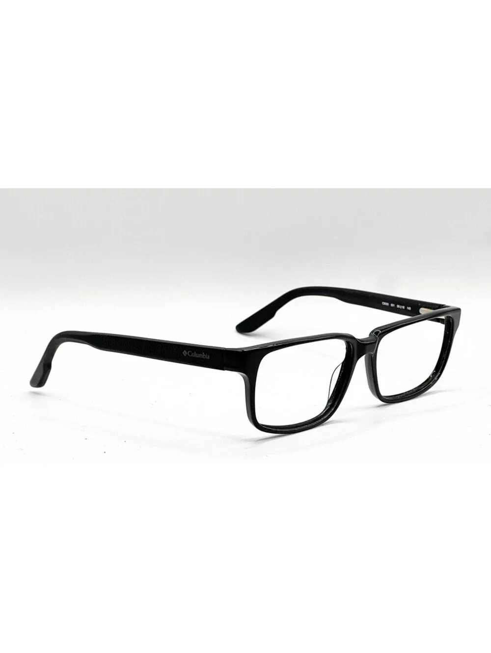 Columbia C8000 001 Black Rectangle Authentic Eyeglass Frames 58-16